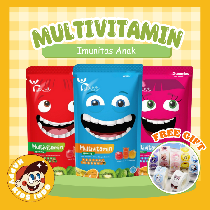 YOUVIT MULTIVITAMIN 7 GUMMY - YOUVIT DEWASA / YOUVIT ANAK / YOUVIT MULTIVITAMIN ANAK / YOUVIT MULTIV