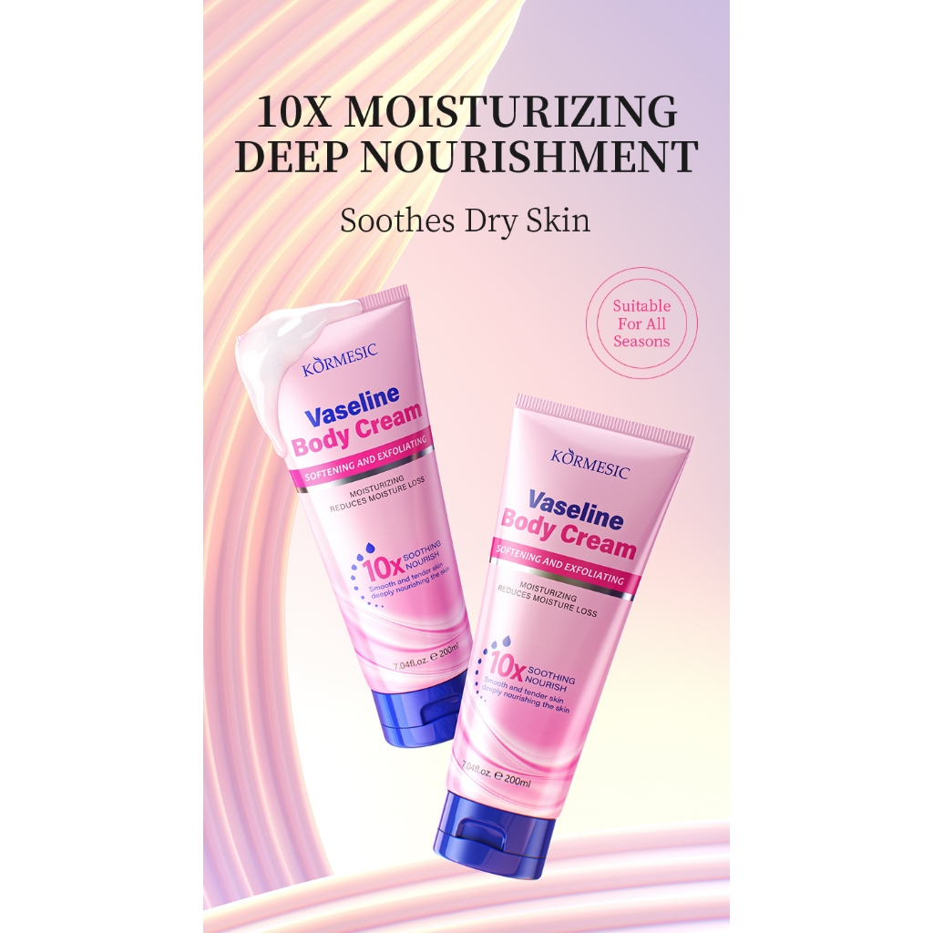 KORMESIC Vaseline Cream / Cream Vaseline Kormesic Body 60ml - Pelembab Kulit Kering, Pecah2, Kapalan