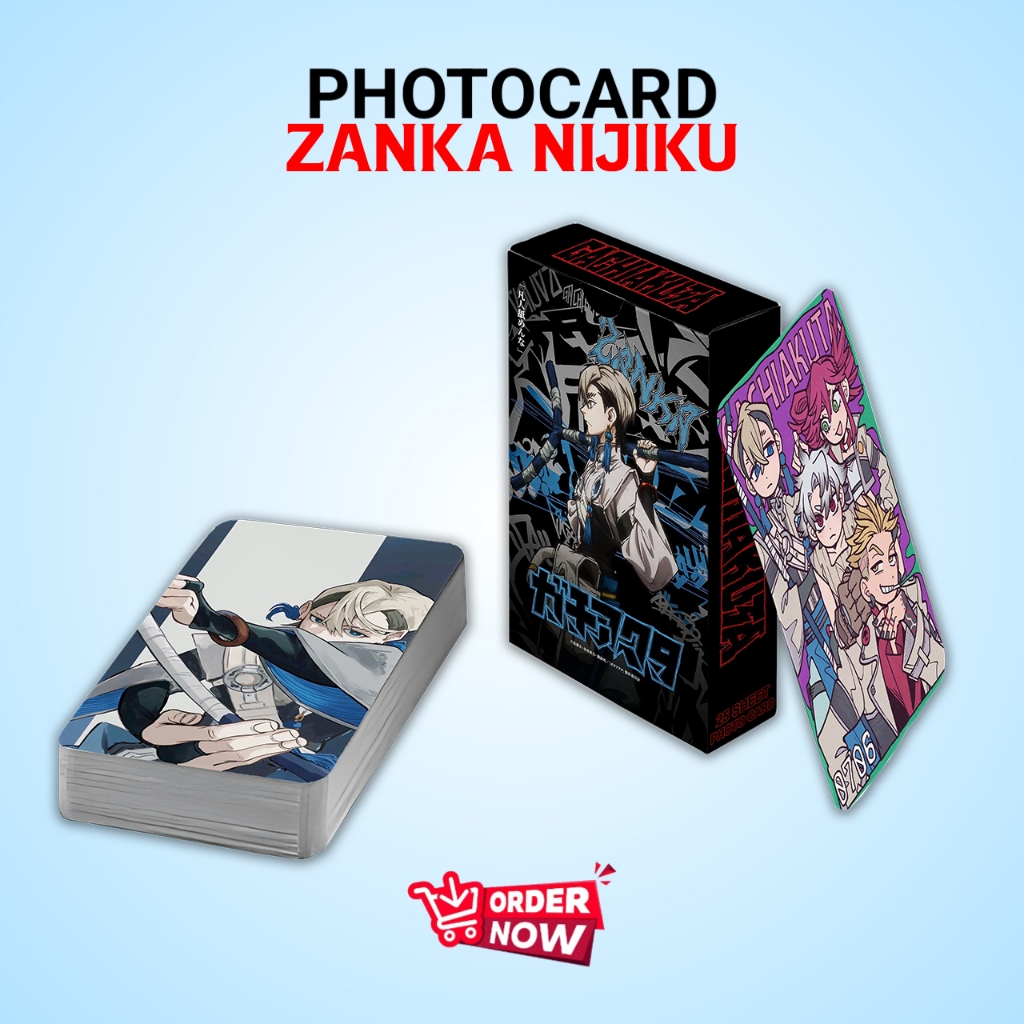 PHOTOCARD SET ZANKA NIJIKU ANIME GACHIAKUTA PREMIUM FREE BOX