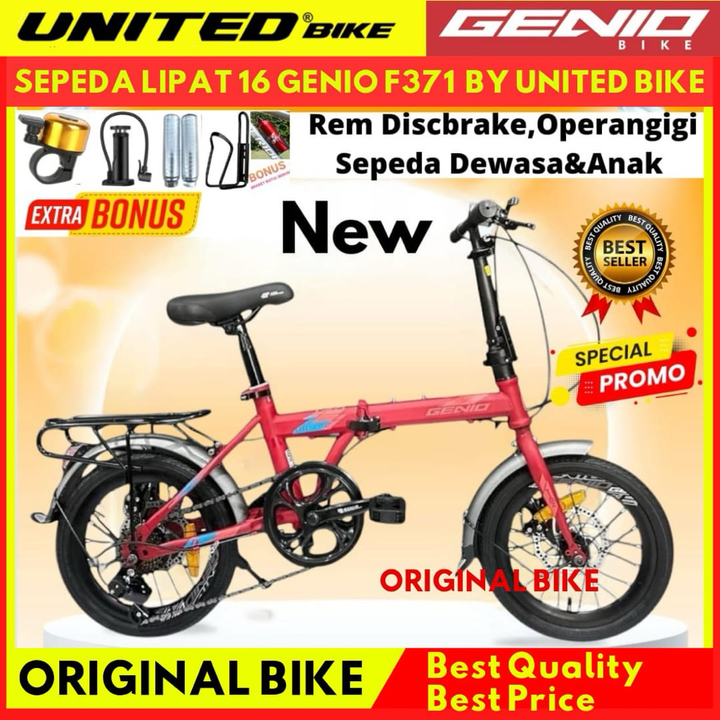 Sepeda Lipat 16 Genio Lunox T3 F271 F371 Terbaru