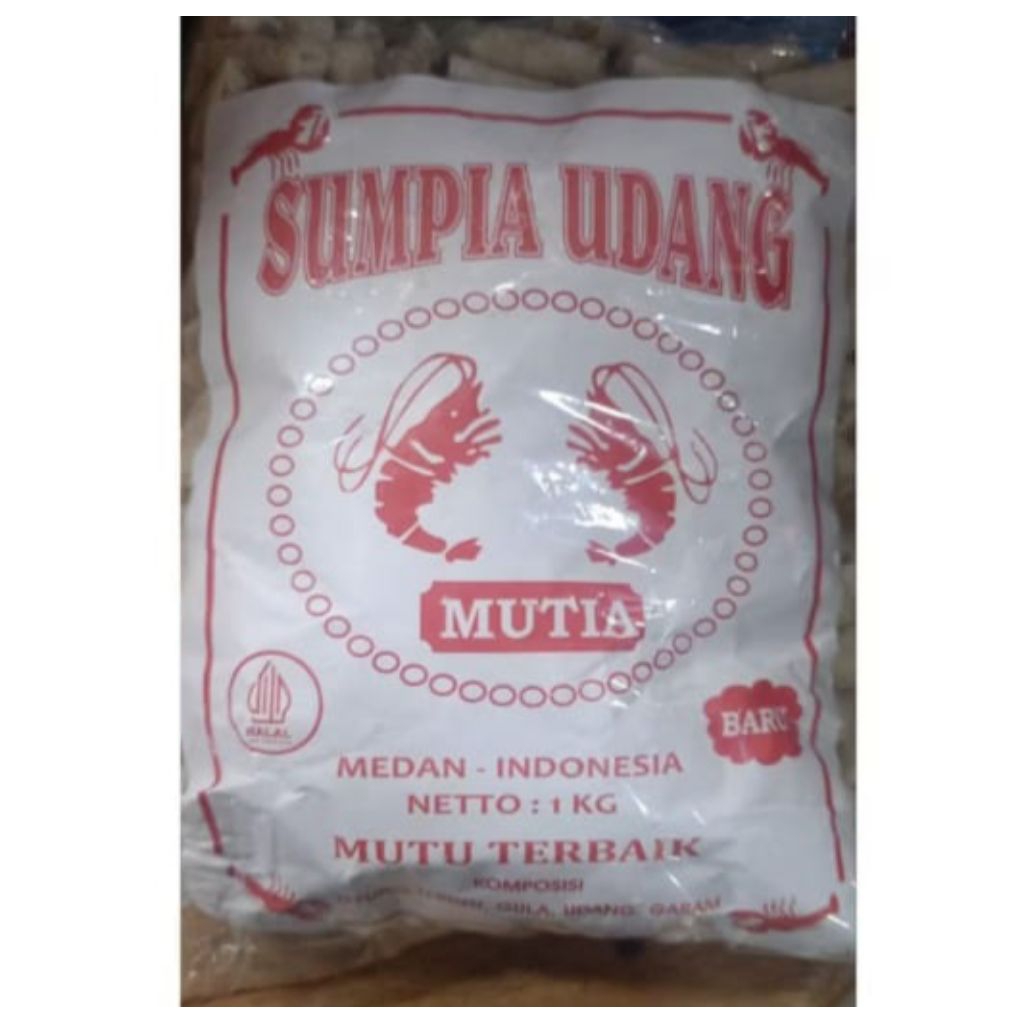 Sumpia/ Lumpia Udang Cap Mutia (Masih Mentah) 1 kg Halal