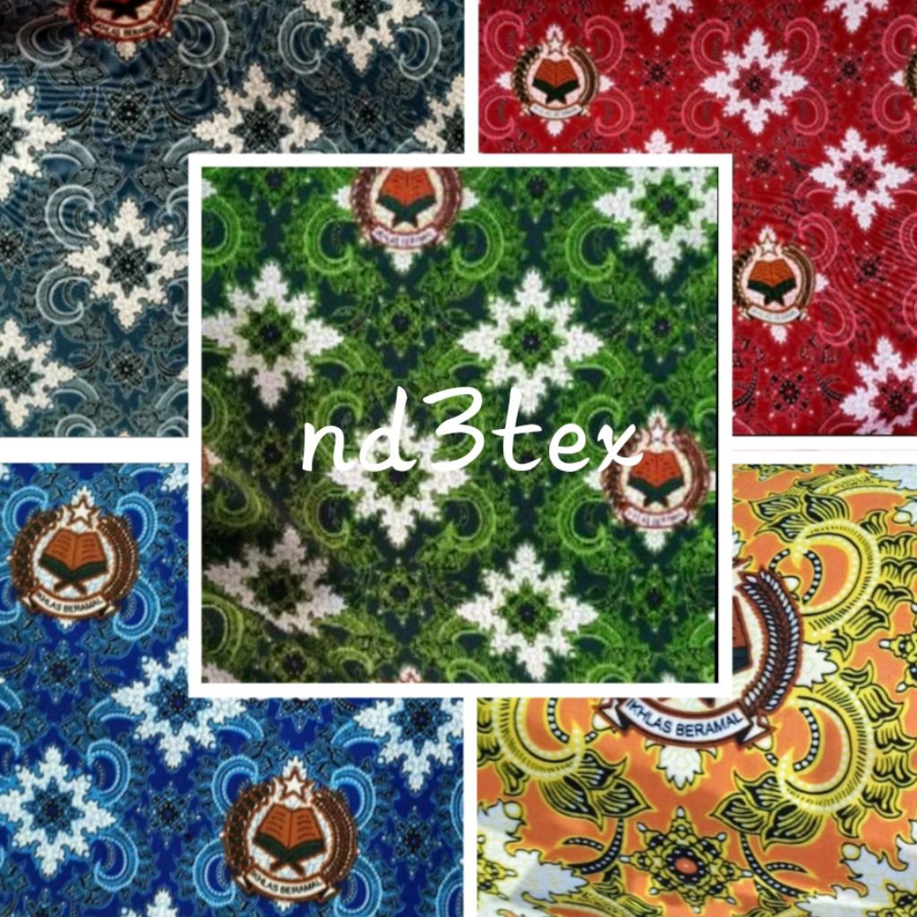 Kain Batik Seragam Sekolah Motif Depag Iklas Beramal