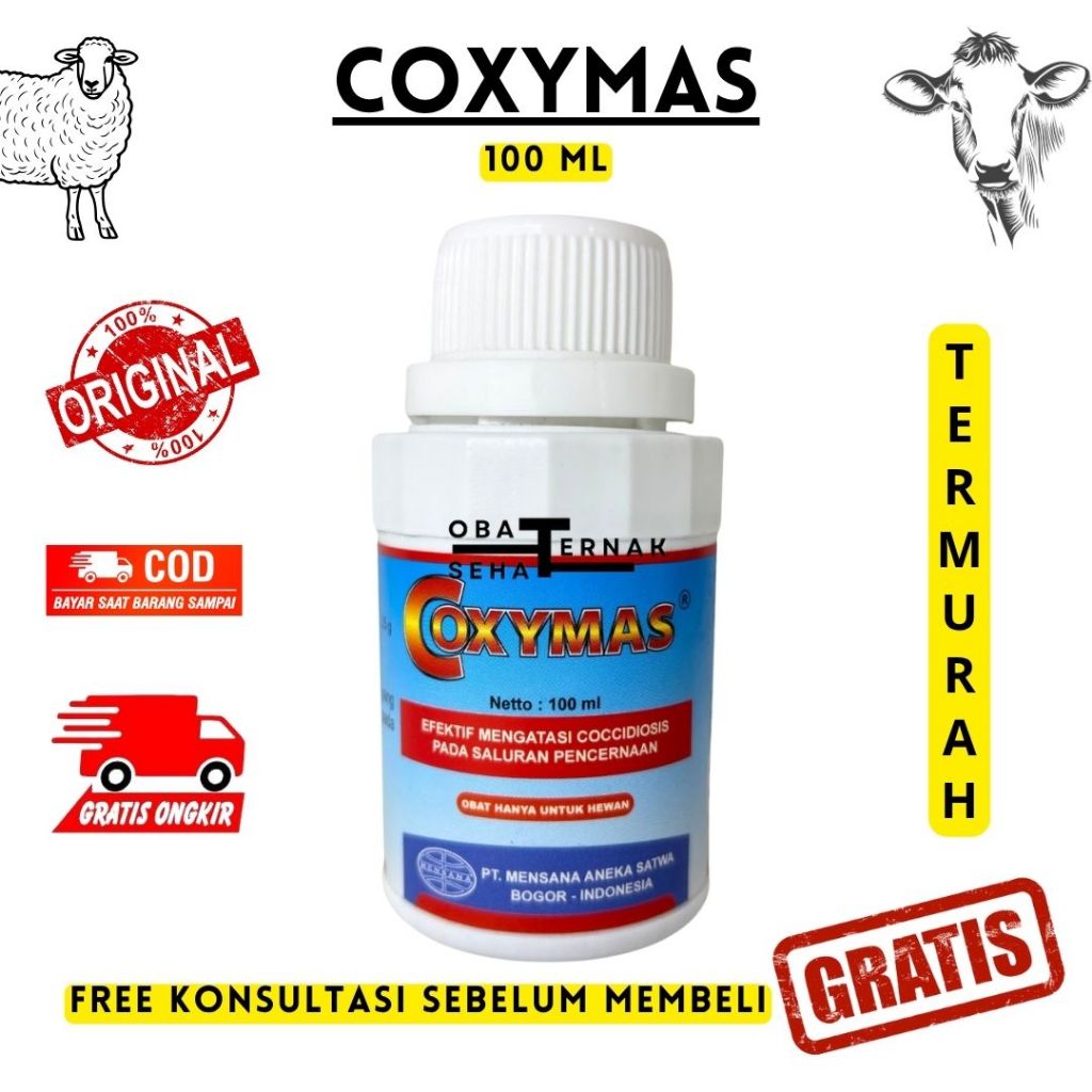 COXYMAS 100ML - Obat Ayam Berak Darah Cocci Pencernaan Hewan Unggas Ayam Coccidiosis