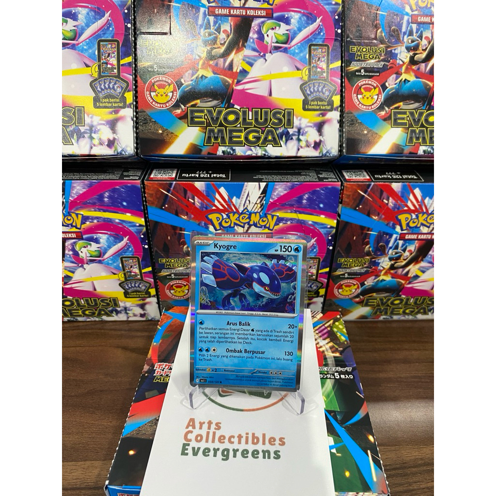 Kyogre R 034/126 MA1 Evolusi Mega (ID) Indonesia Kartu TCG Pokemon