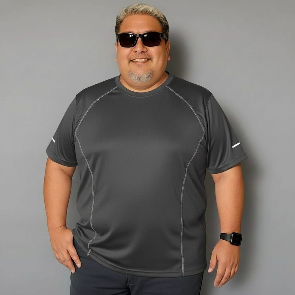 Baju Kaos Olahraga pria Fitnes sport Jumbo lengan pendek 4XL -5XL-7XL-9XL