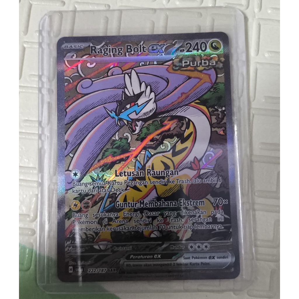 Pokemon TCG Raging Bolt SAR Terastal Festival