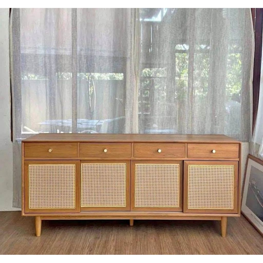 BUFET TV ROTAN KAYU JATI | BUFET TV RETEO ROTAN BUFET TV MINIMALIS BUFET ROTAN FURNITURE JATI | BUFE