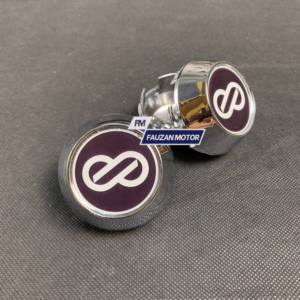 Dop Roda Dop Velg Racing Enkei Chrome Kerucut Variasi Diameter Untuk Ukuran 6,5 CM 6,8 CM