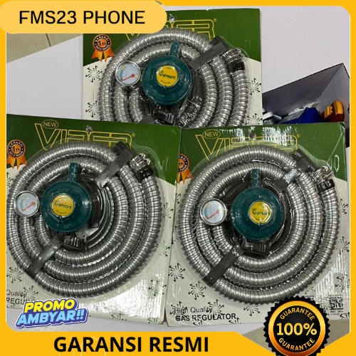 Selang + Regulator Meter Viper Selang Paket Regulator Kompor Gas Murah