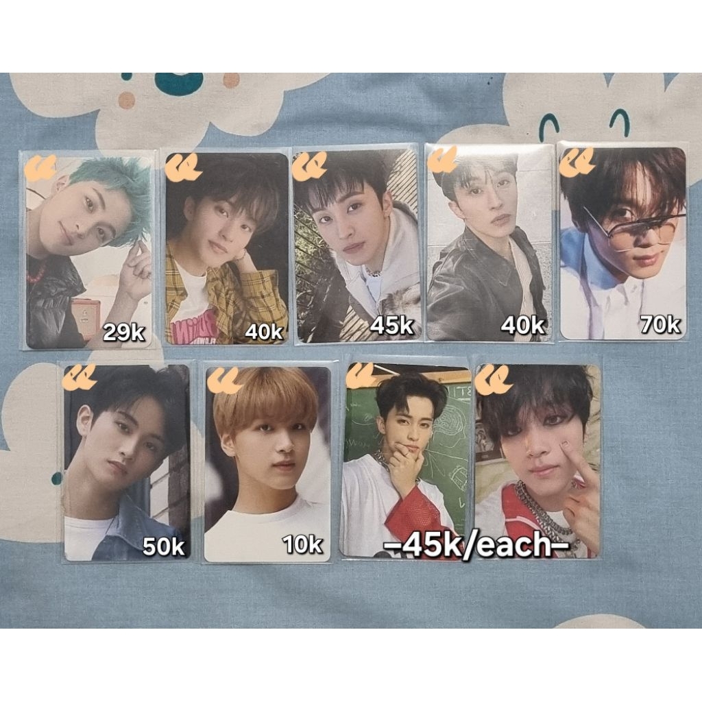 photocard pc official mark haechan nct album beatbox new school flanel welcome to my city wtmc colle