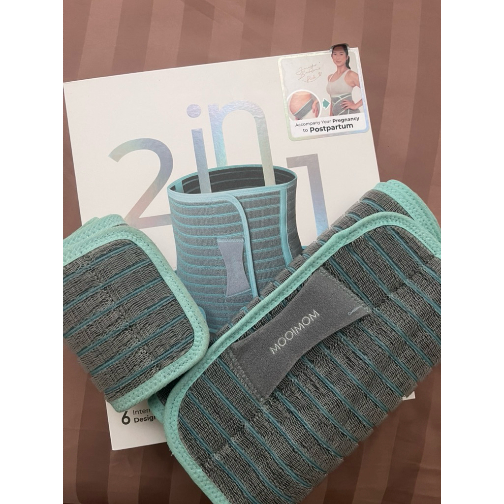 MOOIMOM BAMBOO PREMIUM CORSET (M) - KORSET 2IN1 MELAHIRKAN CESAR PRELOVED