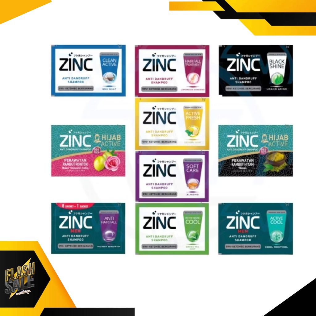 Shampoo Zinc Sachet Shampoo zinc 10ml