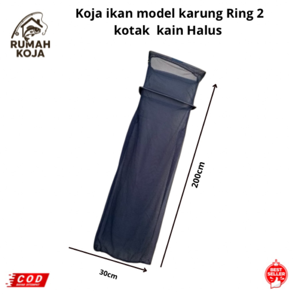 RUMAH KOJA - KOJA IKAN KAIN JALA RING 2 KOTAK 200cm