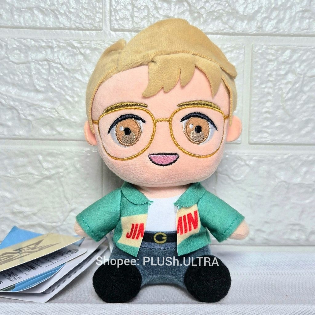 Jimin TinyTAN Dynamite BTS BT21 K-pop Plush Doll Keychain Gantungan Kunci Boneka instan