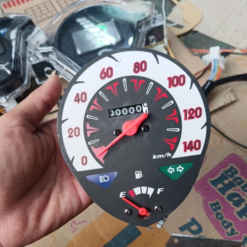 papan speedometer Honda beat karbu mesin speedometer Honda beat karbu