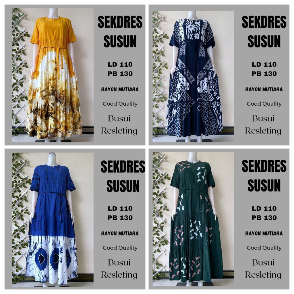 Daster Sekdres Susun Sekdress Premium LD 110 #Harga Reseller