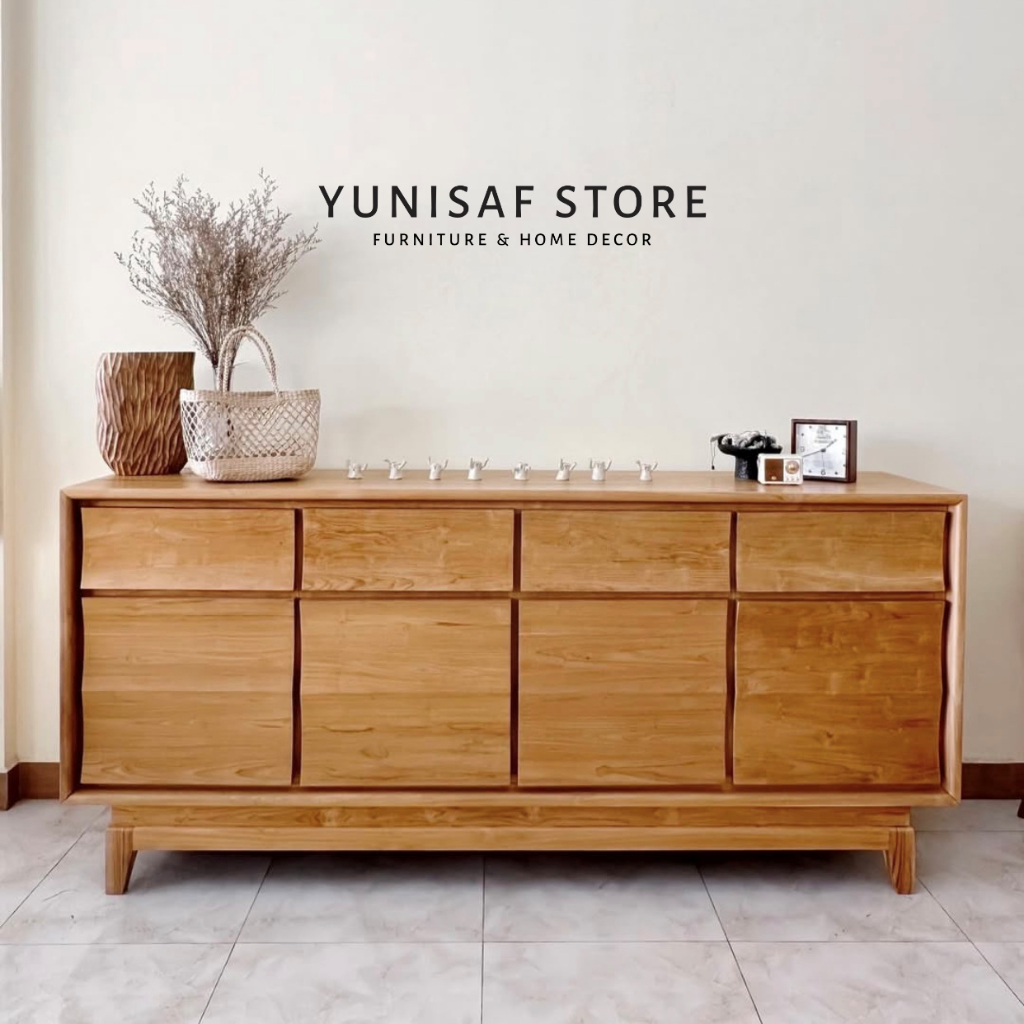 Meja Tv Minimalis Modern Kayu Jati Minimalis