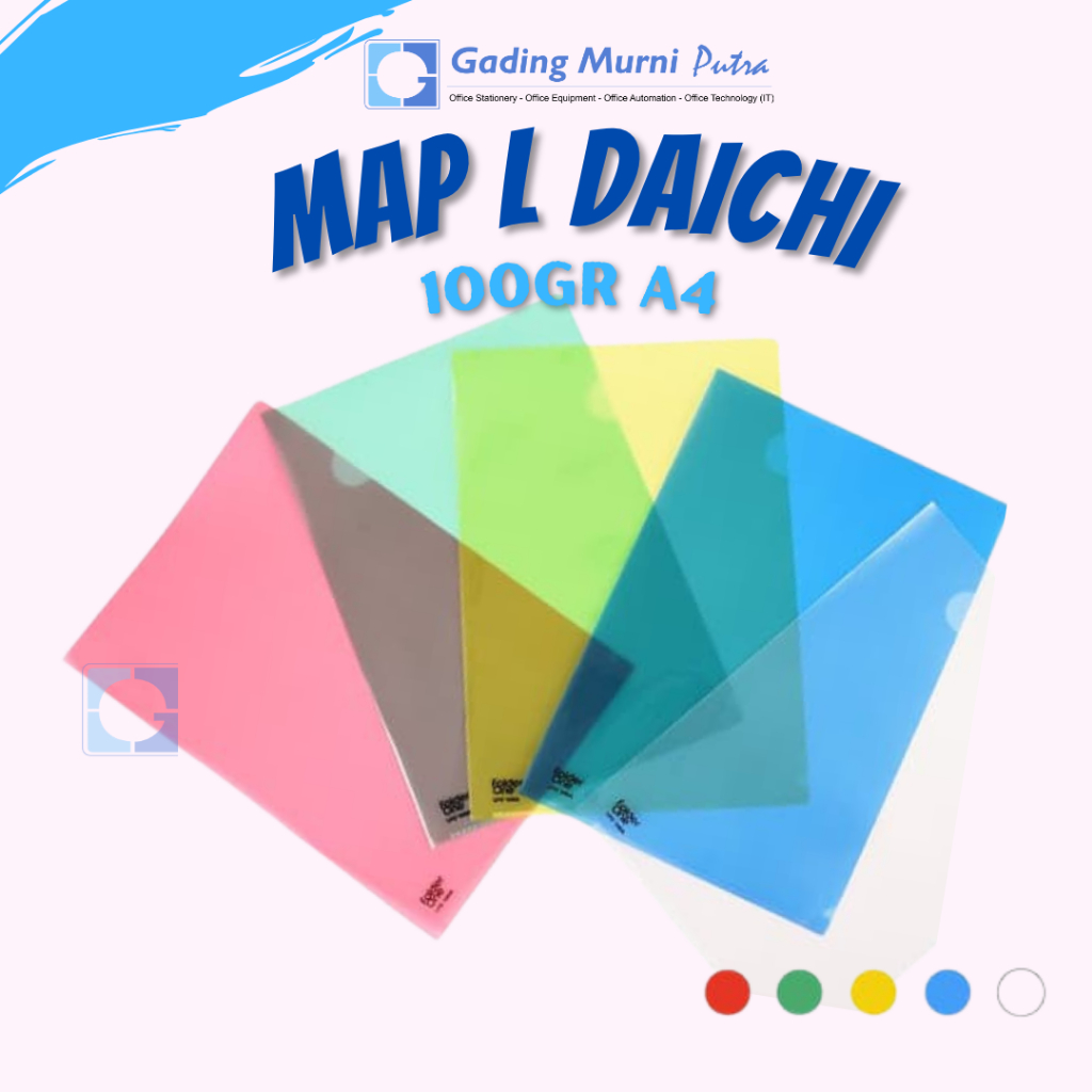 MAP L CLEAR SLEEVES A4 (12 Pcs) / Map Plastik GOBI 9001 A4 (ISI 3)