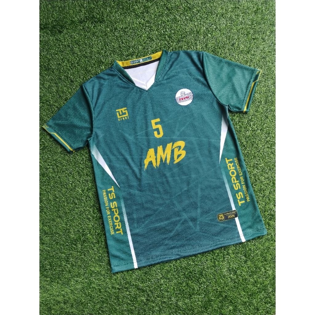 Kaos Jersey Voli Full Printing Gratis Tambah Nama Nomor Logo Sponsor