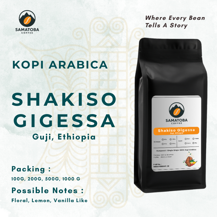 Kopi Arabica Shakiso Gigessa Guji Ethiopia Specialty Roasted Beans - Samatoba Coffee