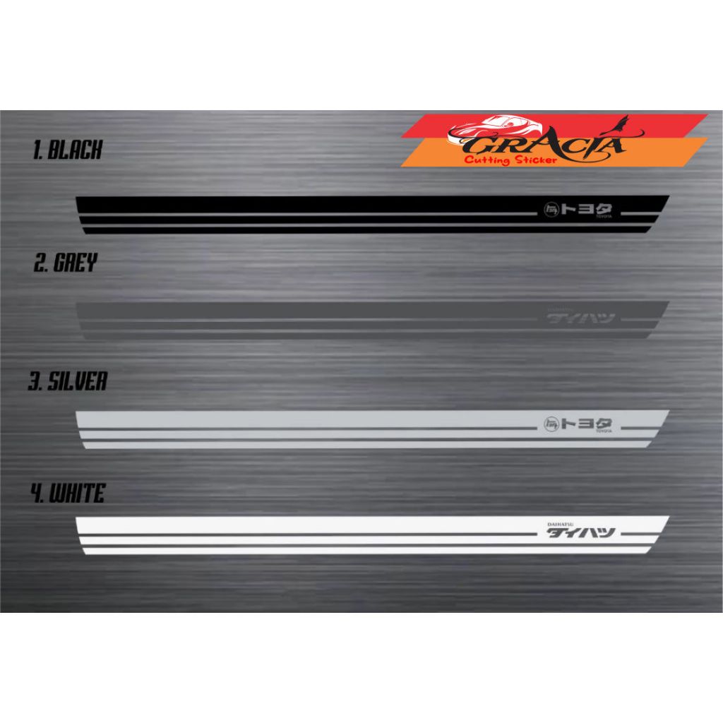 STICKER STIKER MOBIL TOYOTA AVANZA 2005 2006 2007 2008 2009 2010 DAIHATSU XENIA LAMA