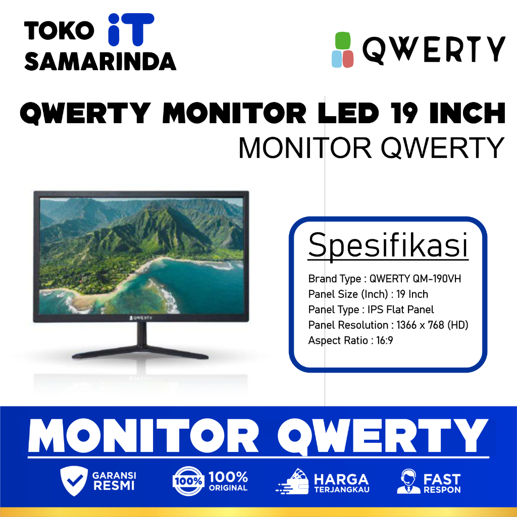 Monitor Qwerty LED 19inch