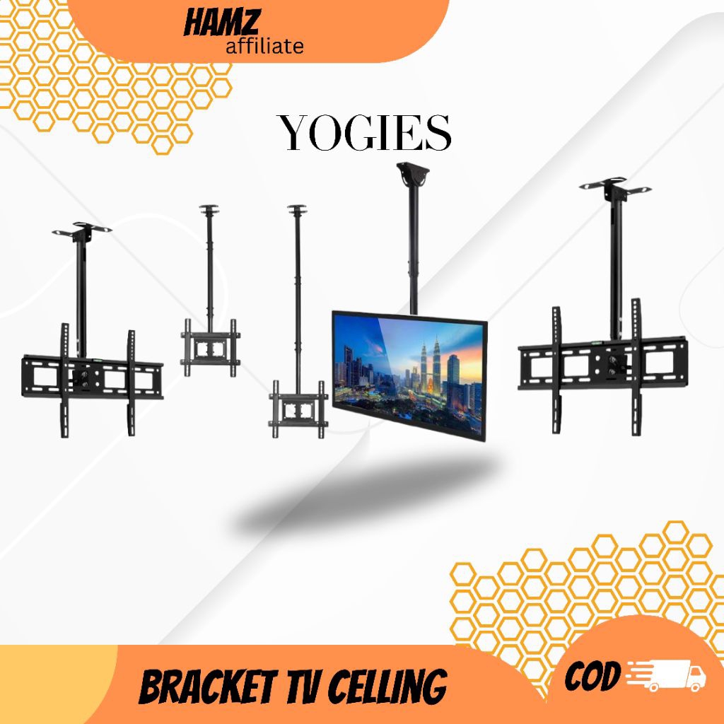 Bracket TV ceiling putar Kota Kendari - 50 inch