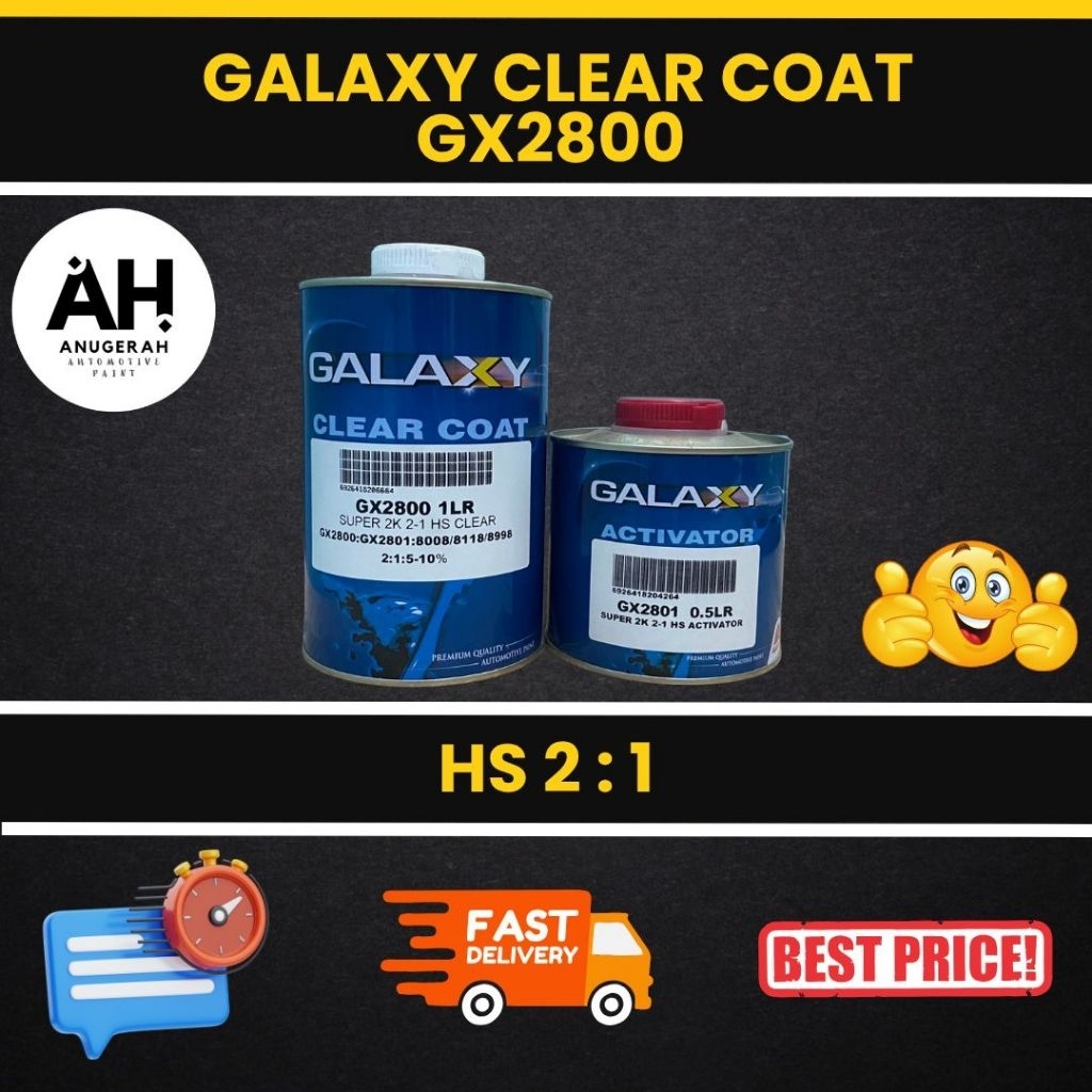 Galaxy Clear Coat GX2800 Super 2K 2:1 HS (1.5 Liter / Set)