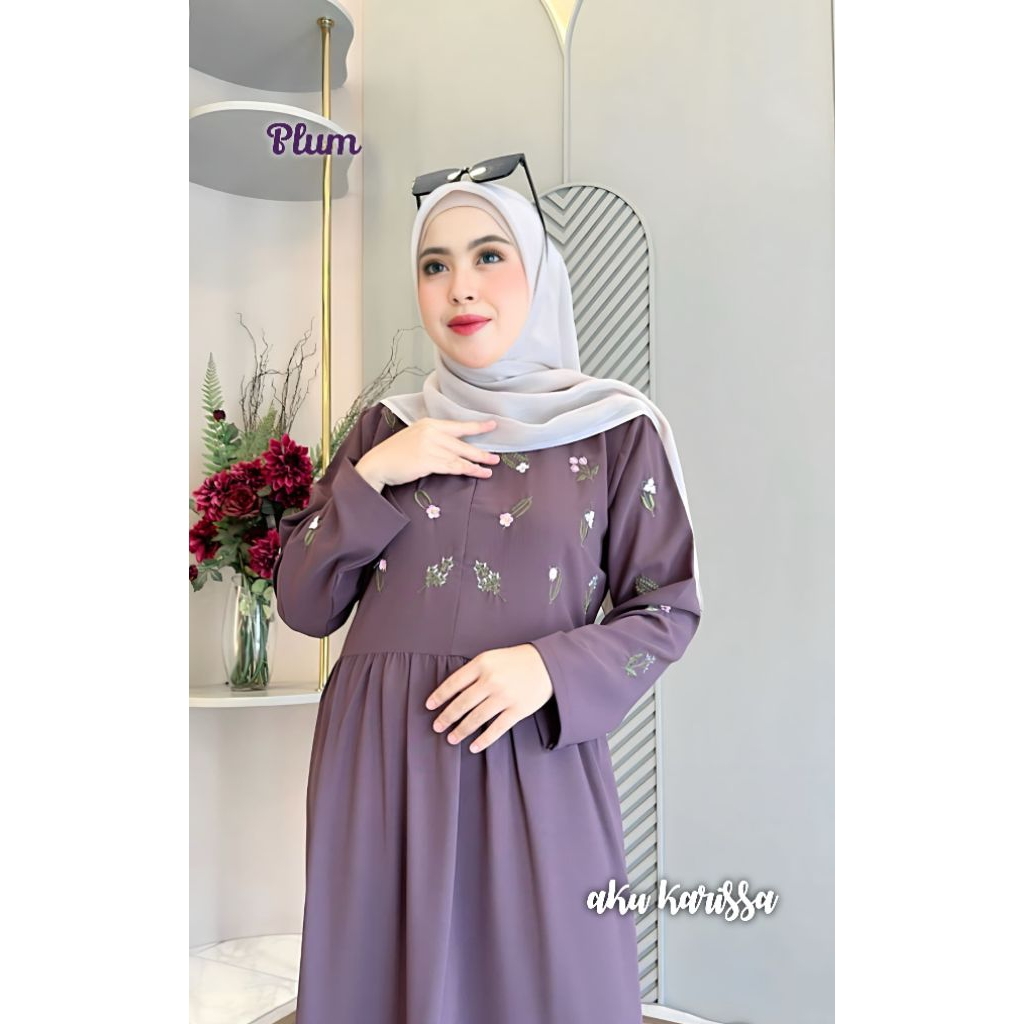 midi dress putri aku karissa