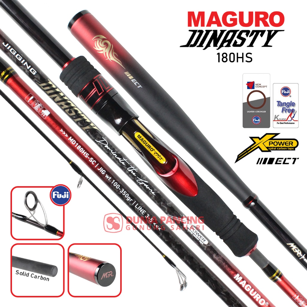 JORAN JIGGING NEW MAGURO DINASTY 180CM | PE 1-3 | PE 2-5 | PE 3-6 | FUJI RING | SOLID CARBON