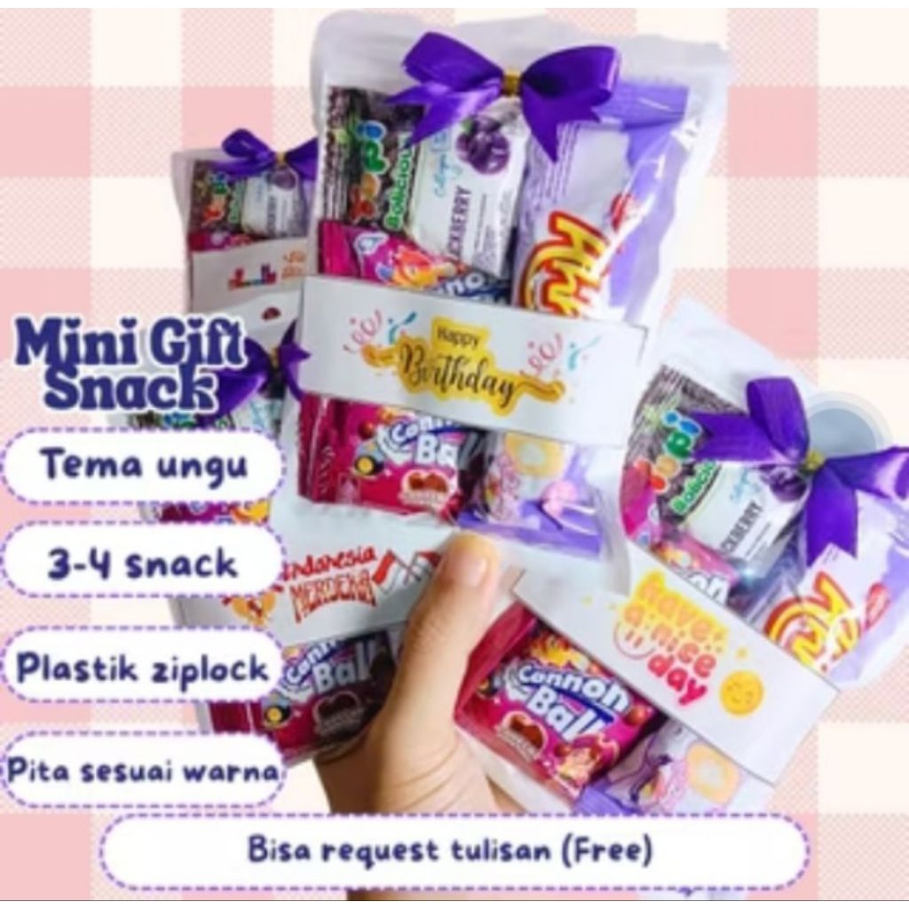 Mini Gift Snack Tema Warna Colorful