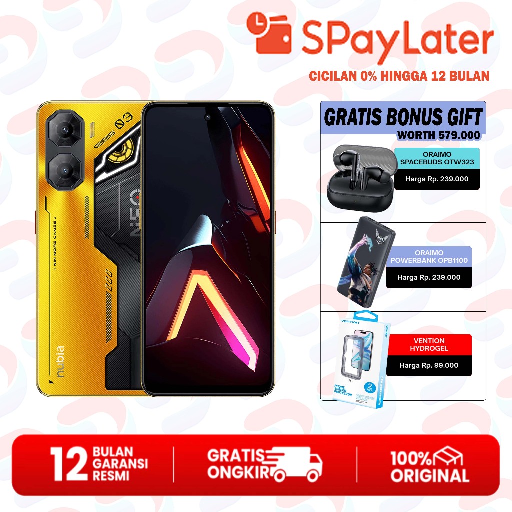 Nubia Neo 3 5G 8/256GB - ZTE Nubia Neo 3 5G Garansi Resmi 1 Tahun