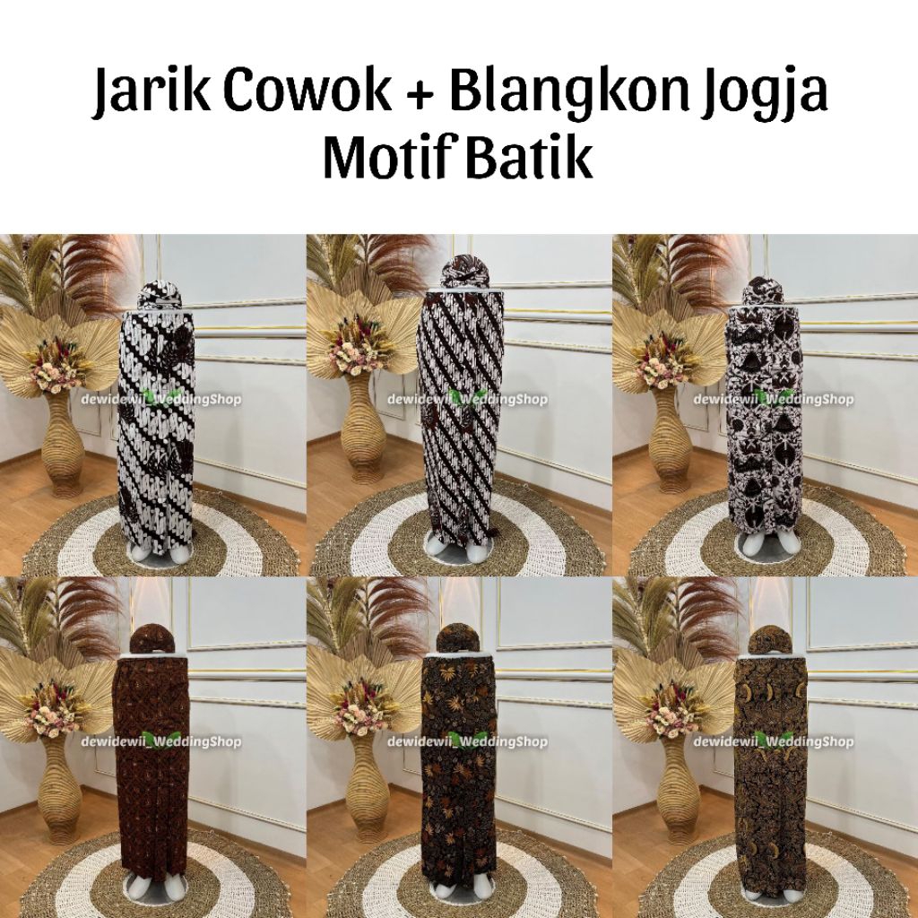 [1 Jarik + Blangkon Jogja] Jarik Instan + Blangkon Jogja | Model Adi - On Model Motif Semen Romo ~ J