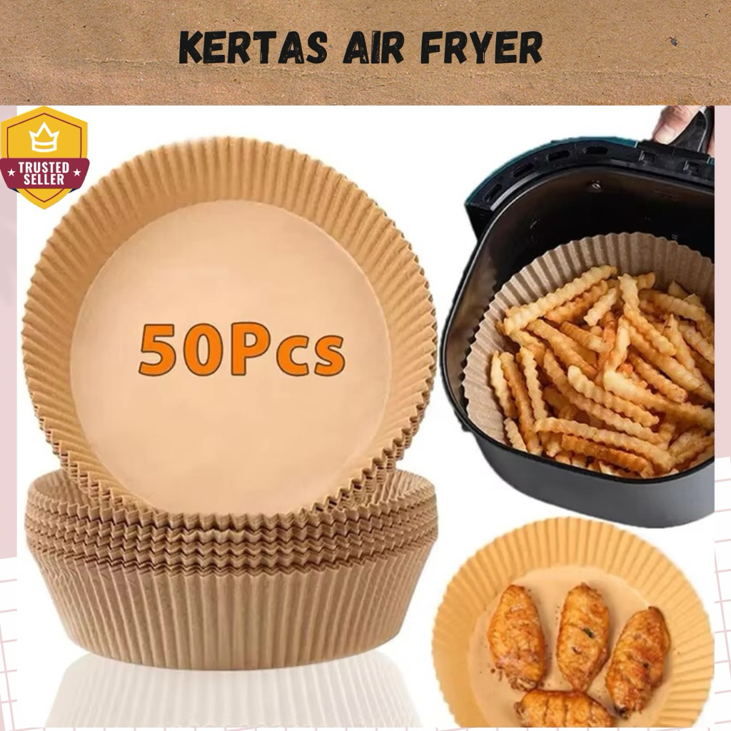Kertas Air Fryer kertas oven Tahan Panas Anti Minyak
