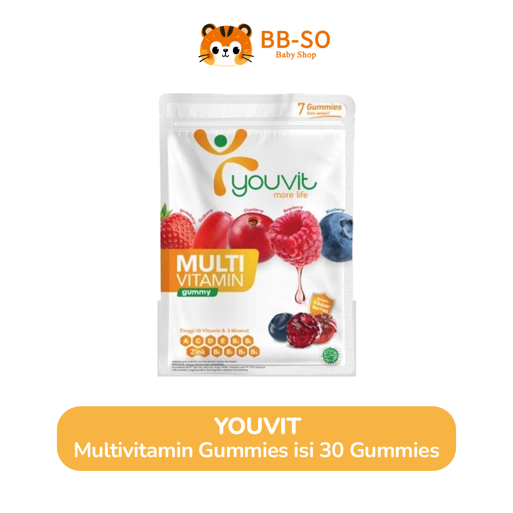 YOUVIT - Multivitamin Gummy Dewasa untuk Imunitas | Youvit Multivitamin Dewasa 30 Hari