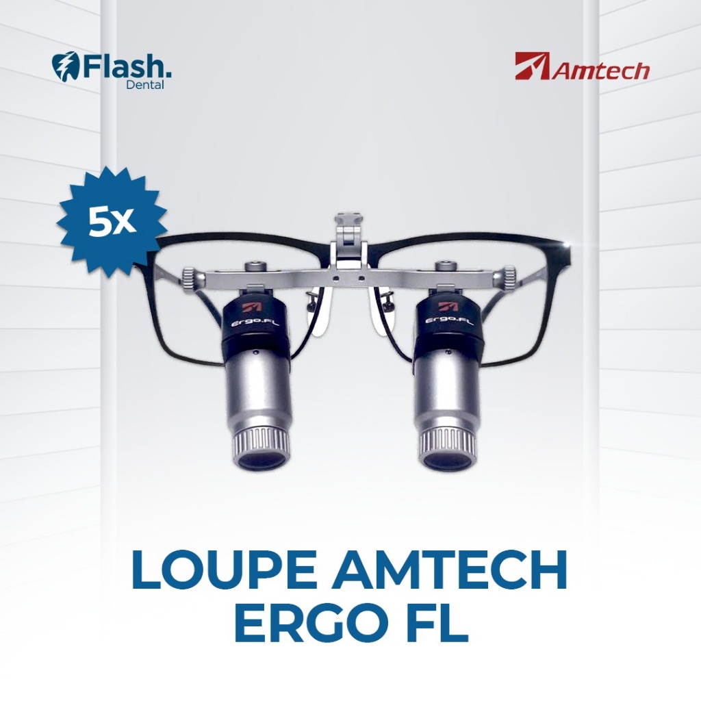 Amtech Dental Loupe FL 3.5x & 5.0x | Lensa Perbesaran Dokter Gigi / Bedah