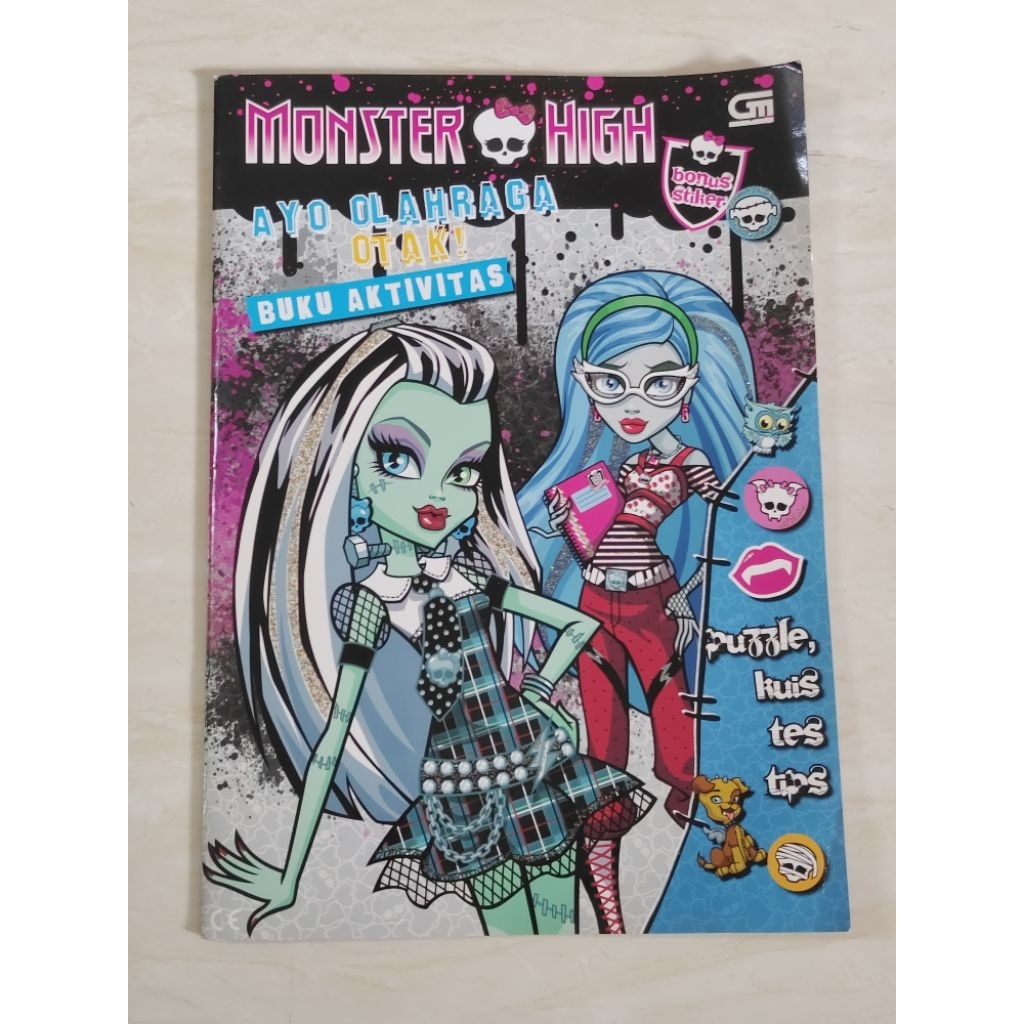 Monster High "Ayo Olahraga Otak Buku Aktivitas" Let's Exercise Your Brain Activity Book