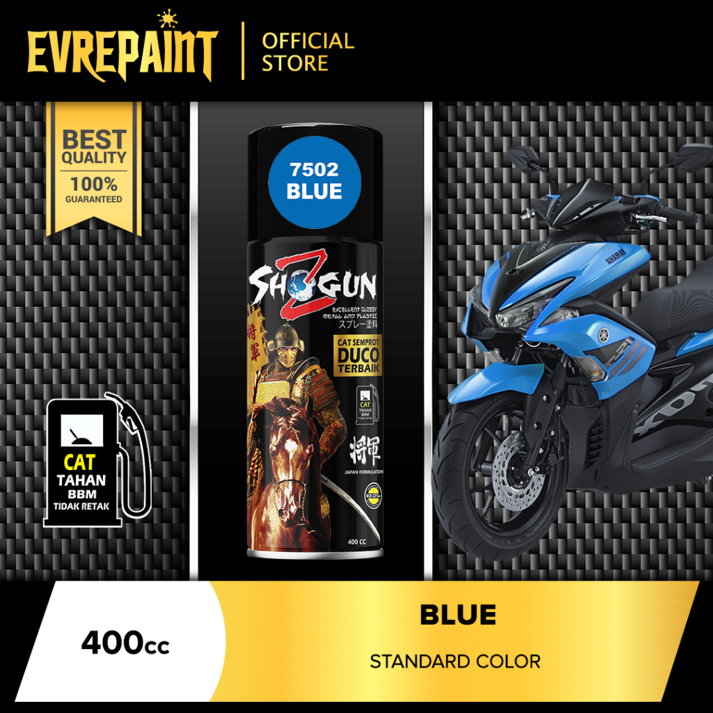 Pilok Pilok Shogun Z Cat Semprot Duco Blue Biru 7502