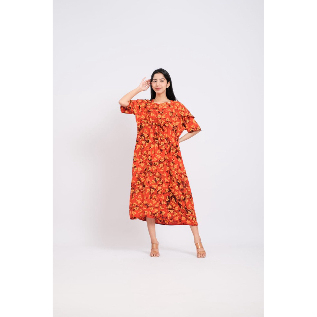 AR.Dress - Aulia Dress Rayon Premium Resleting Bumil Busui Friendly