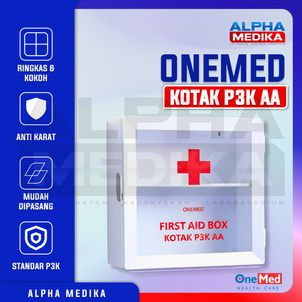 ONEMED - Kotak P3K AA Dinding / Kotak P3K AA OneMed / KOTAK P3K DINDING-AA-OM