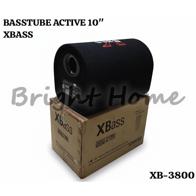 XBASS XB-3800 XB3800 XB 3800 Speaker Aktif Mobil 10" Basstube Active 10 inch
