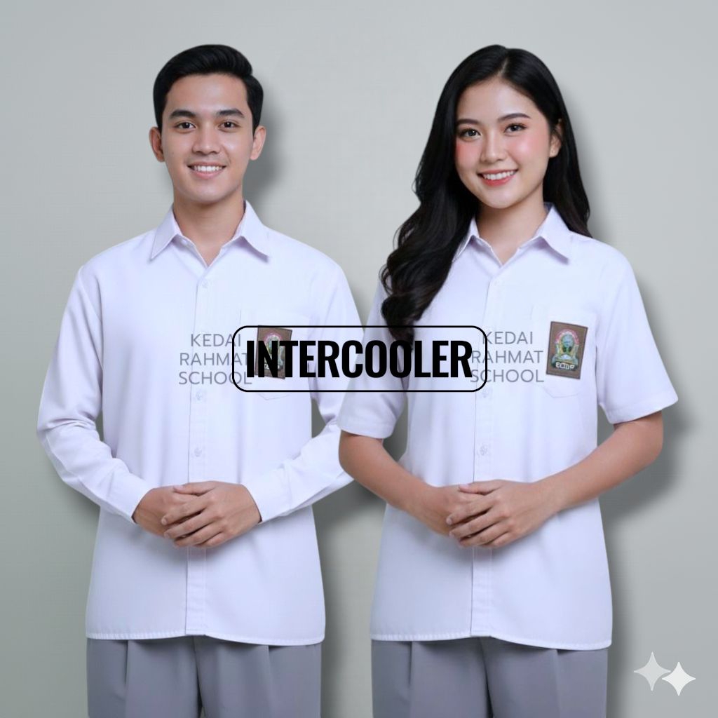 Baju Seragam Sekolah SMA SMK Bahan Intercooler Inter Cooler Premium Merk Martin