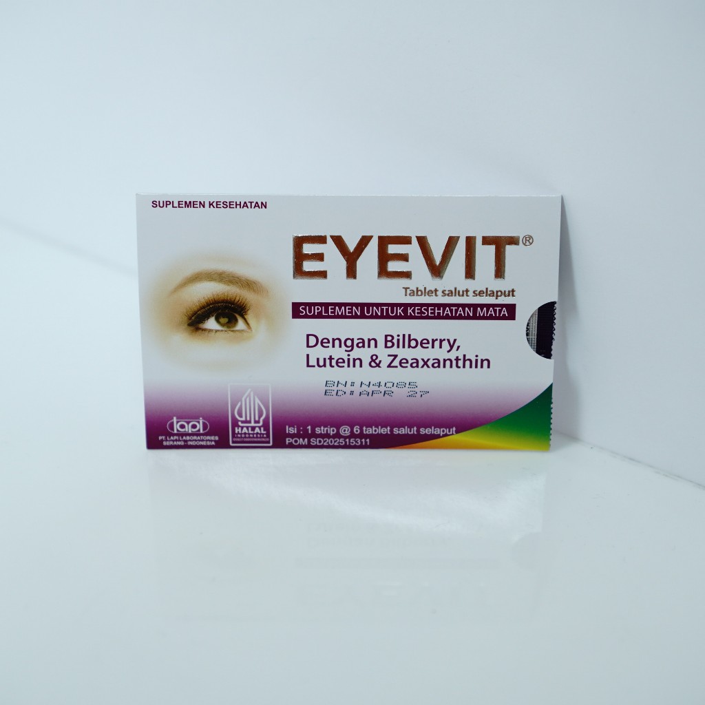 Eyevit Tablet Vitamin Mata / Memelihara Kesehatan Mata Dewasa (6 tablet)