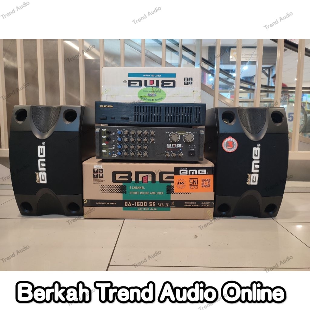 Paket Speaker Karake Bmb Cs 252 V + Amplifier Bmb DA 1600 BT MK II + Equalizer Eq 80 Original Bmb