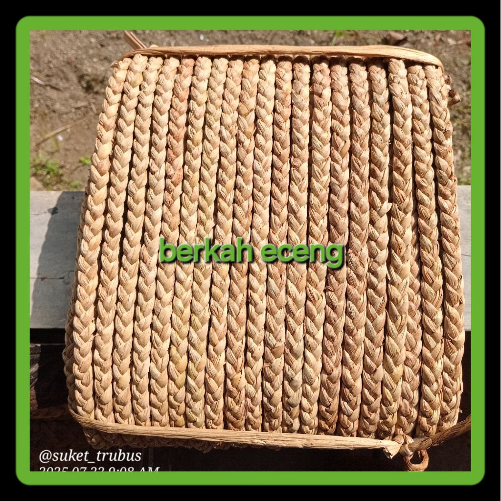 1meter/meteran bahan kepang eceng gondok tali eceng bahan kerajinan tangan eceng gondok