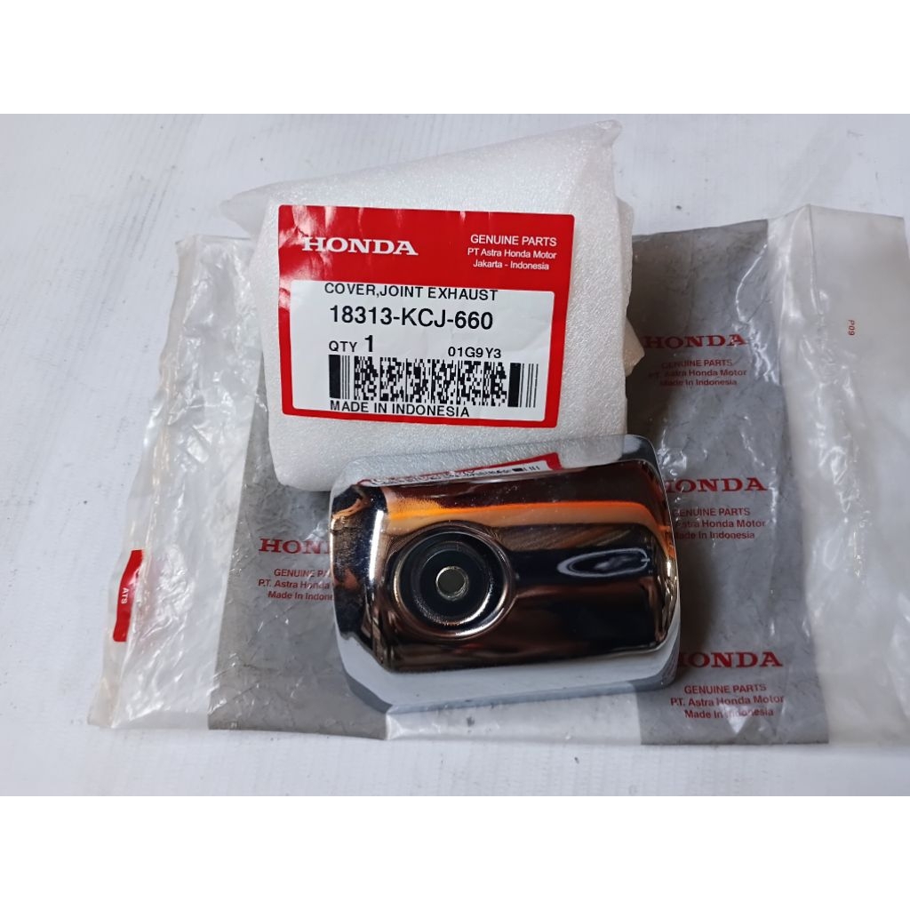 Cover tameng Pelindung Knalpot Honda TIGER REVO bagian depan original baru AHM 18313-KCJ-660