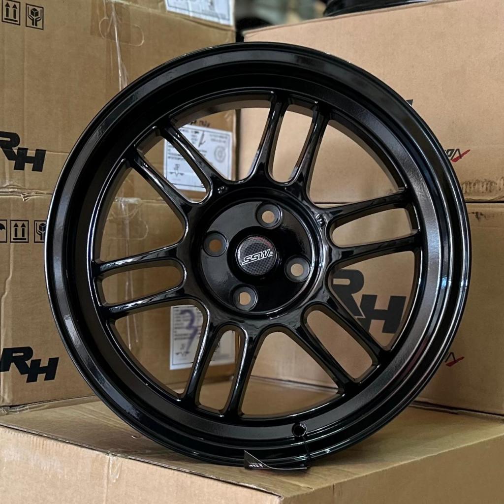 Velg SSW 165 Ring 17 Lebar 7.5 inch Pcd 4x100 Et 42 Warna Black | Velg Mobil Raize Velg Mobil Jazz V