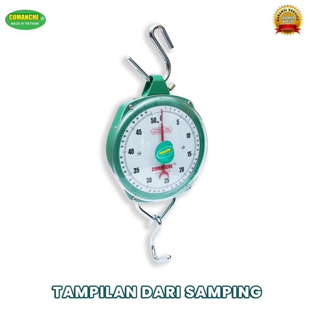 Timbangan Pegas Gantung Comanche Made In Vietnam Kapasitas 50Kg