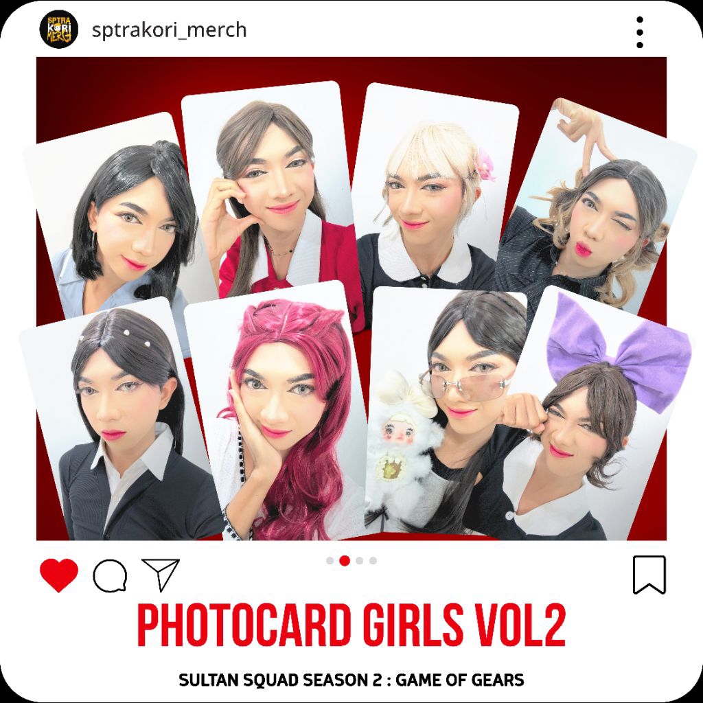 [GOG003] PHOTOCARD HOLOGRAM GIRLS SULTAN SQUAD SEASON 2 GAME OF GEARS