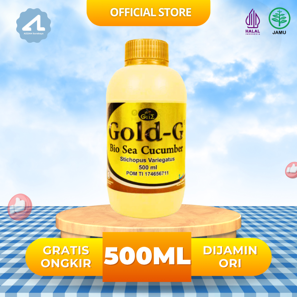 Jelly Gamat Gold-G GoldG Gold G 500 ml 500ml I Jeli Gamat Sea Cucumber Jelly